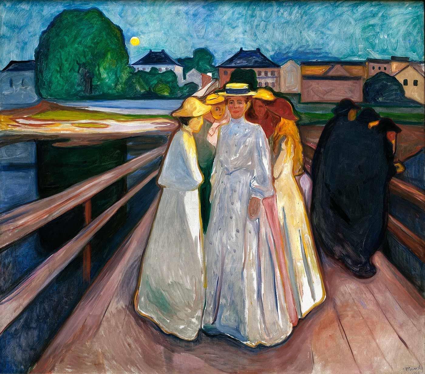 On The Bridge by Edvard Munch as Art Print