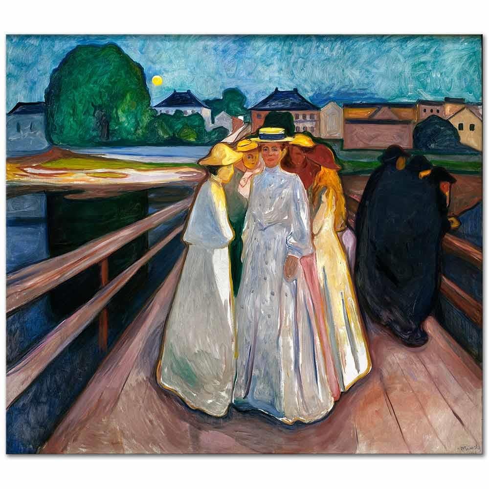 On The Bridge by Edvard Munch as Art Print