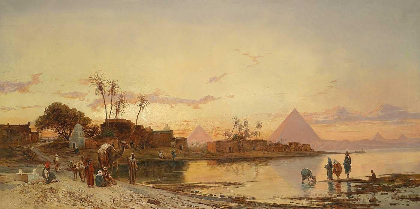 On the Nile by Hermann David Salomon Corrodi
