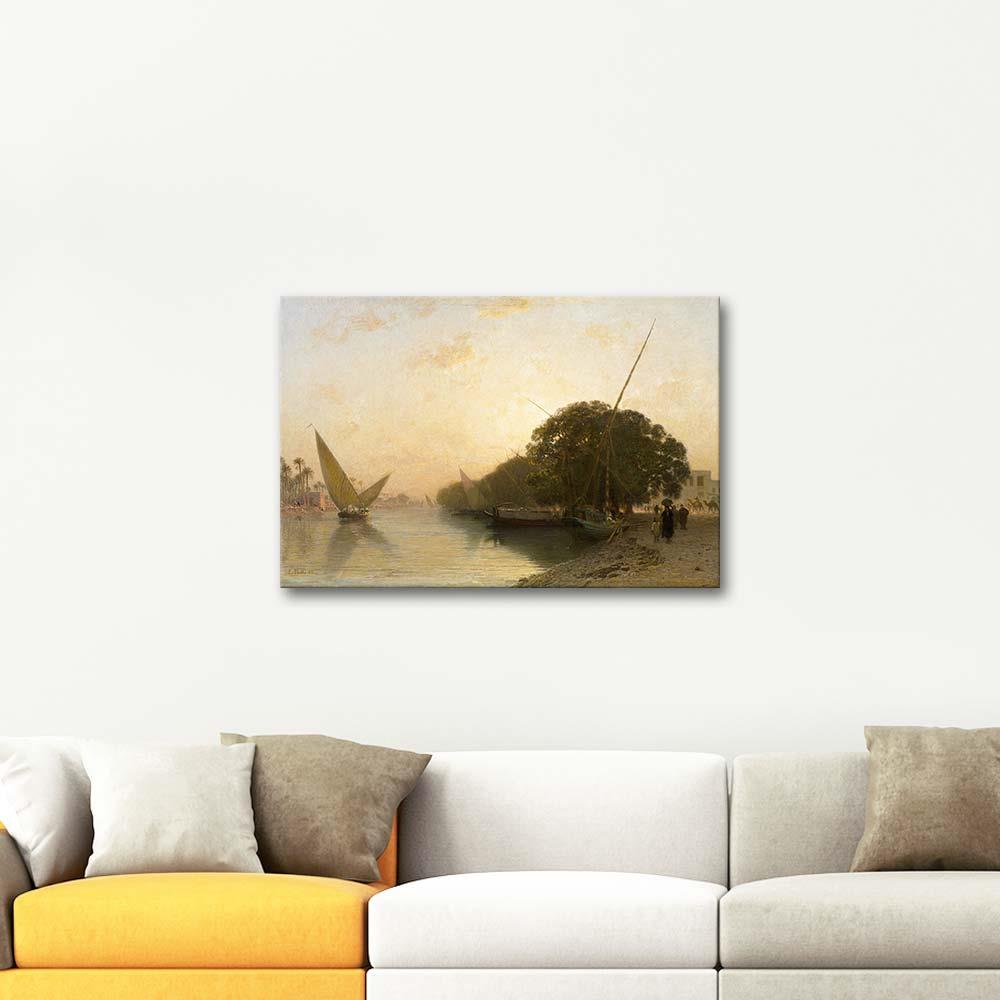 On the Nile by Leon Belly as Art Print