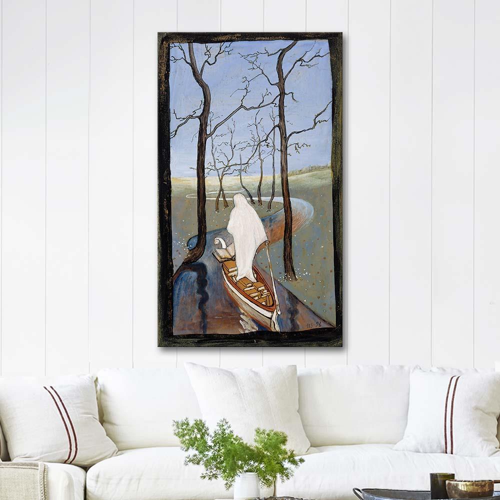 On The River Of Life by Hugo Simberg as Art Print