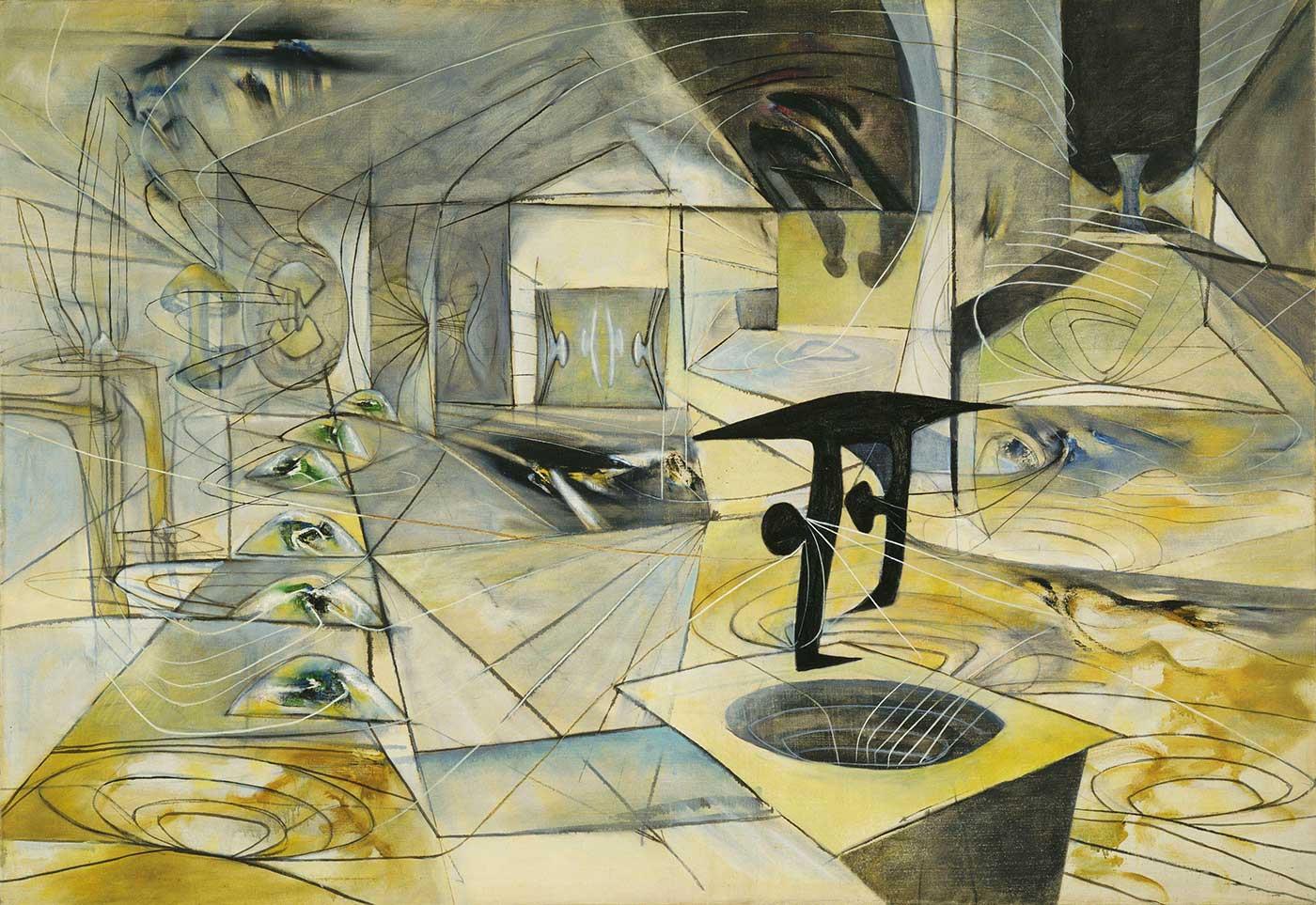 Roberto Matta Electra Oniksi Kanvas Tablo