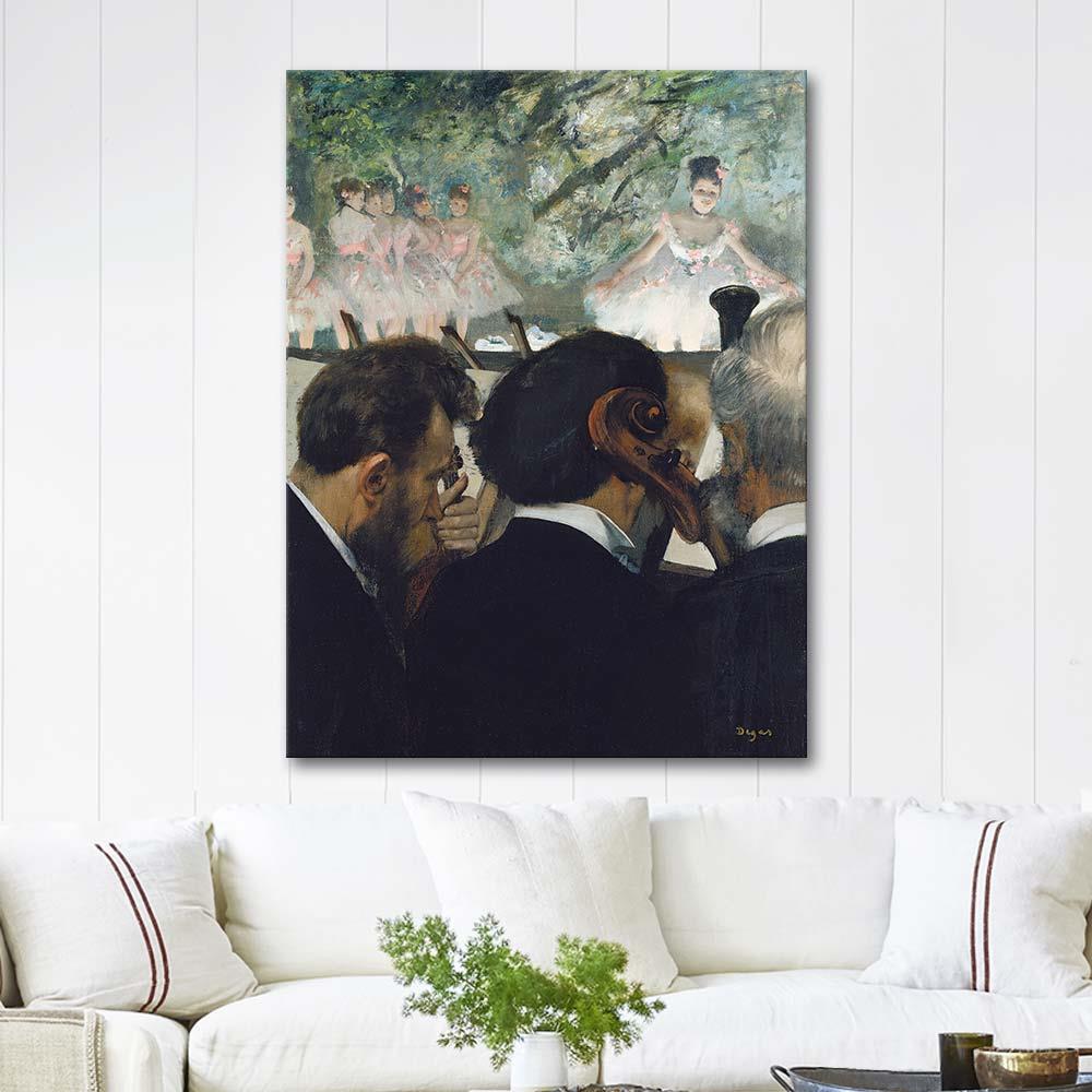Edgar Degas Orkestra Müzisyenleri Kanvas Tablo