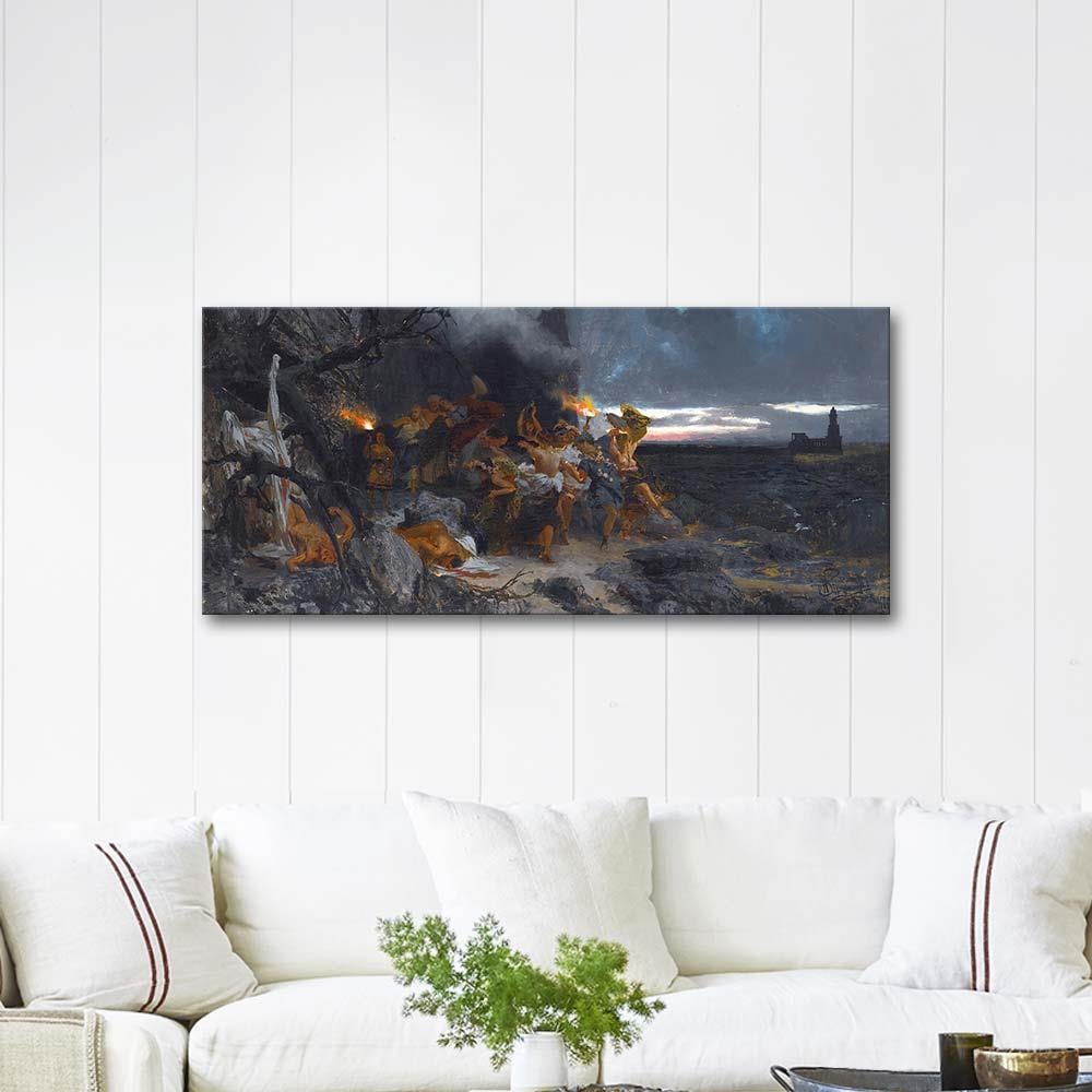 Orgy On Capri In The Time Of Tiberius by Henryk Siemiradzki as Art Print