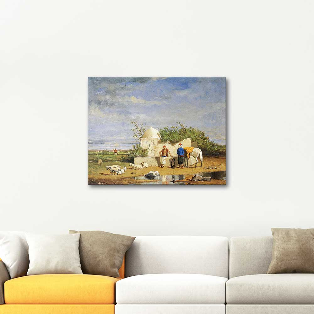 Osman Hamdi In Front of the Mountain Art Print