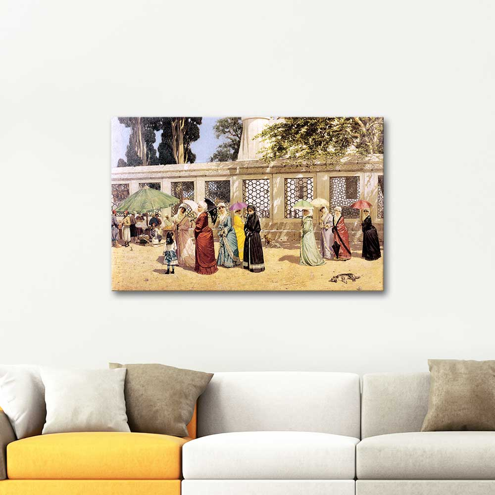 Osman Hamdi Bey Gezintide Kadınlar Kanvas Tablo