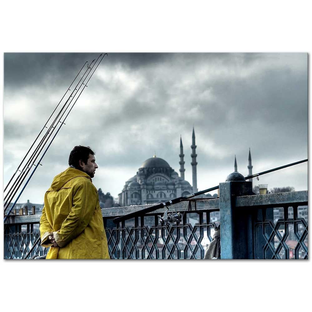 Osman Karamehmetoglu Fisherman at the Bridge Art Print