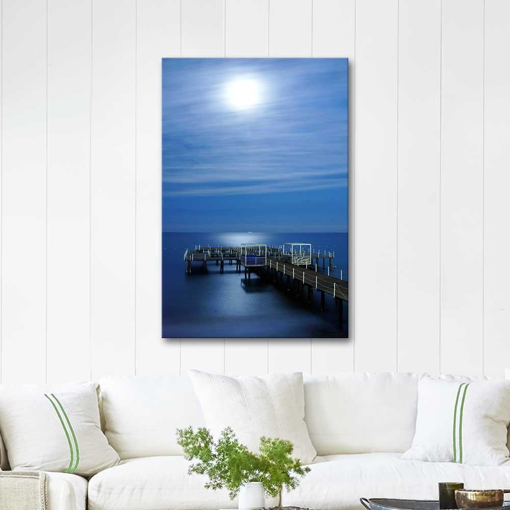 Osman Karamehmetoglu Moonlight at the Beach Art Print