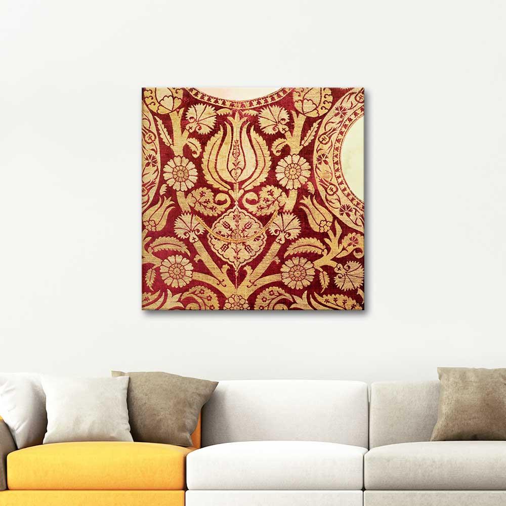 Osmanlı Kaftan Deseni Kanvas Tablo