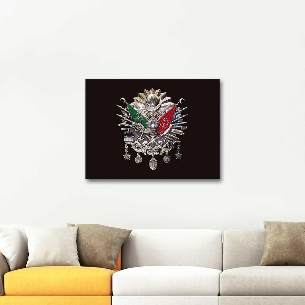 Osmanlı Tuğrası Kompozisyon Kanvas Tablo