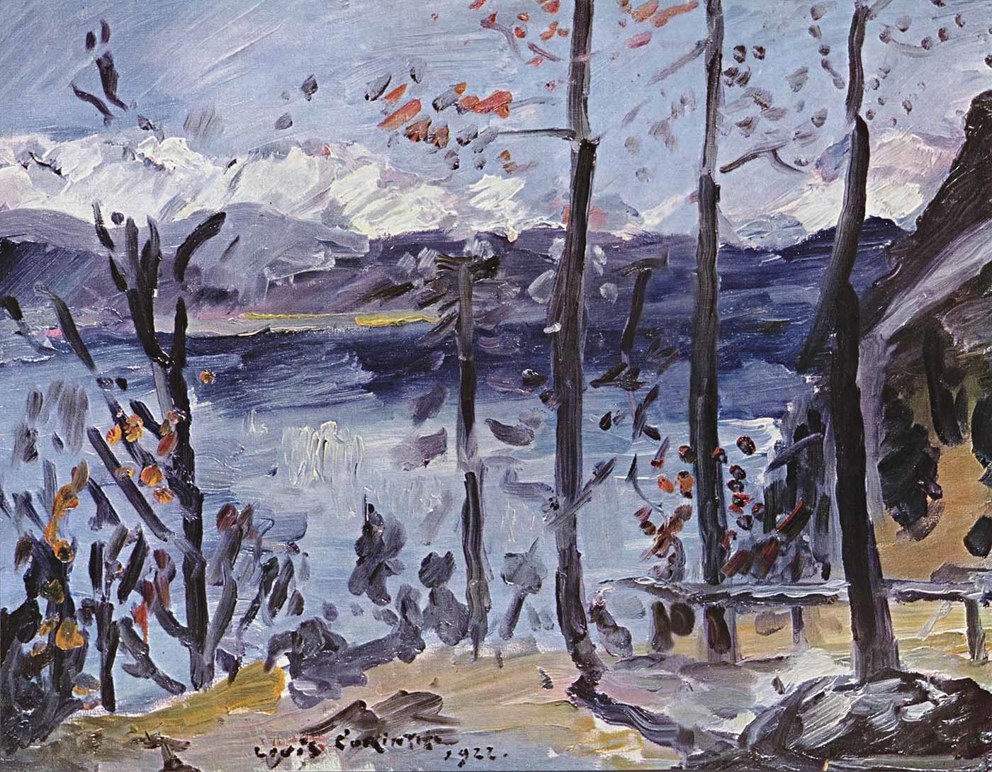 Lovis Corinth Walchensee Kanvas Tablo