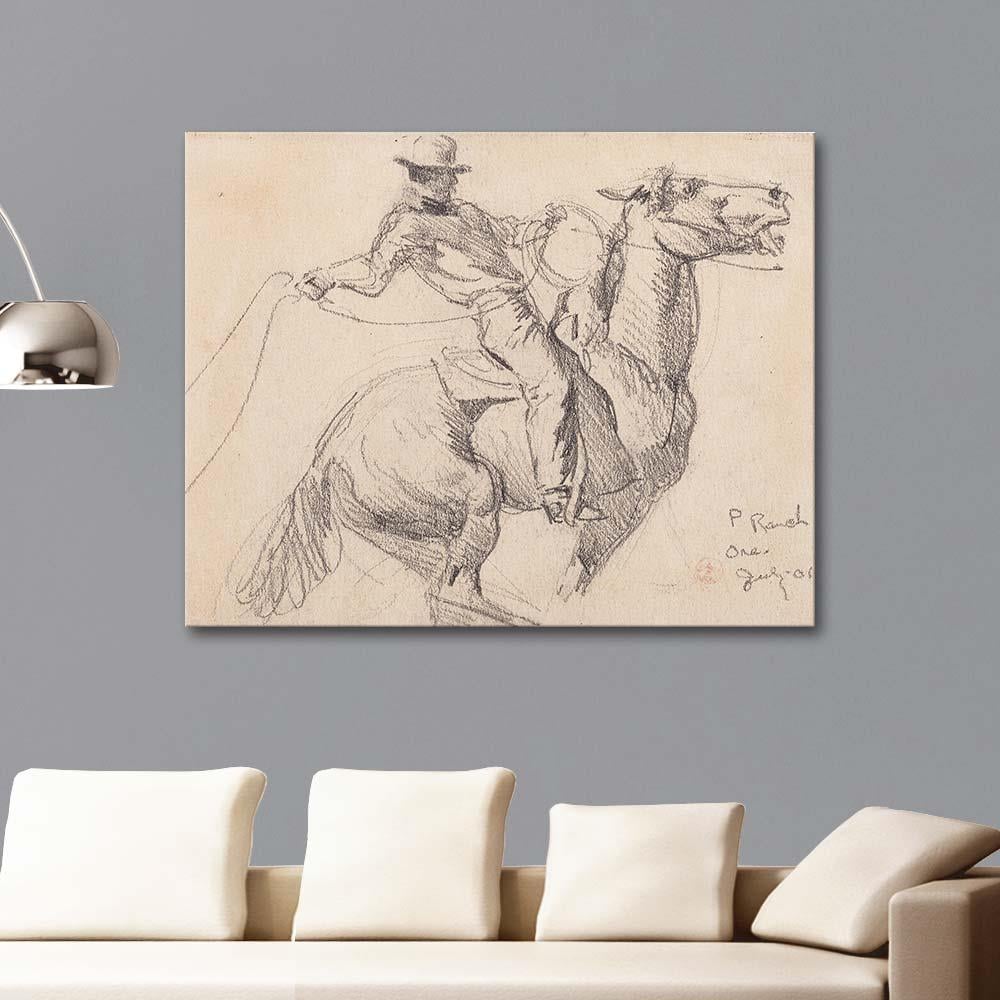 Maynard Dixon P. Çiftliği Oregon Kanvas Tablo