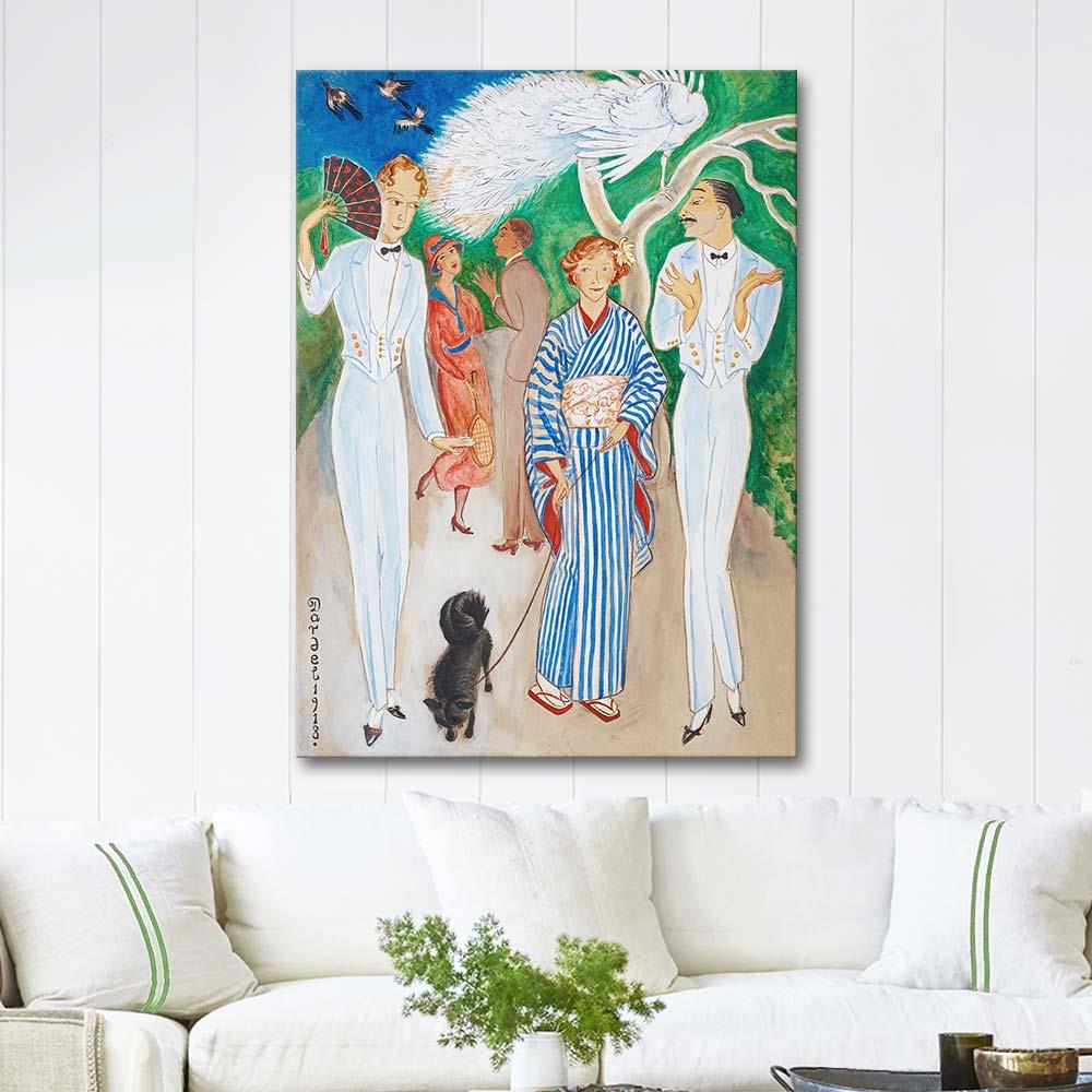 Nils Dardel Tavus Kuşları Kanvas Tablo