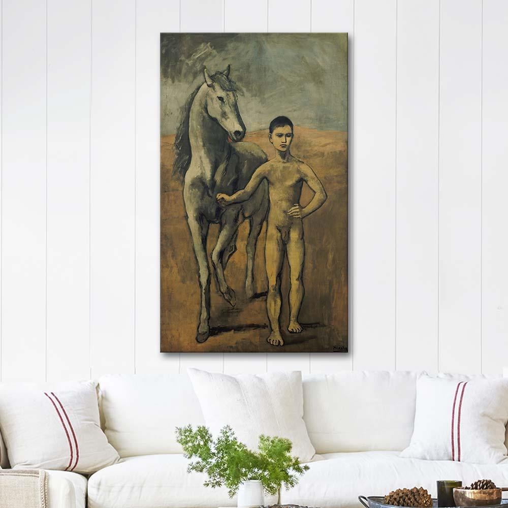Pablo Picasso Atı Götüren Çocuk Kanvas Tablo