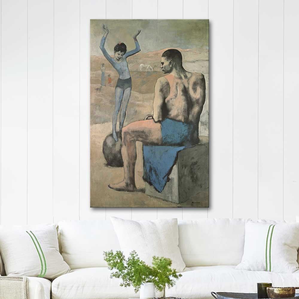 Pablo Picasso Top Üstünde Kız Kanvas Tablo