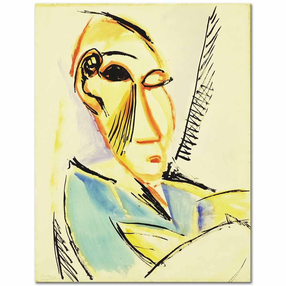 Pablo Picasso Bir Tıp Öğrencisinin Başı Kanvas Tablo