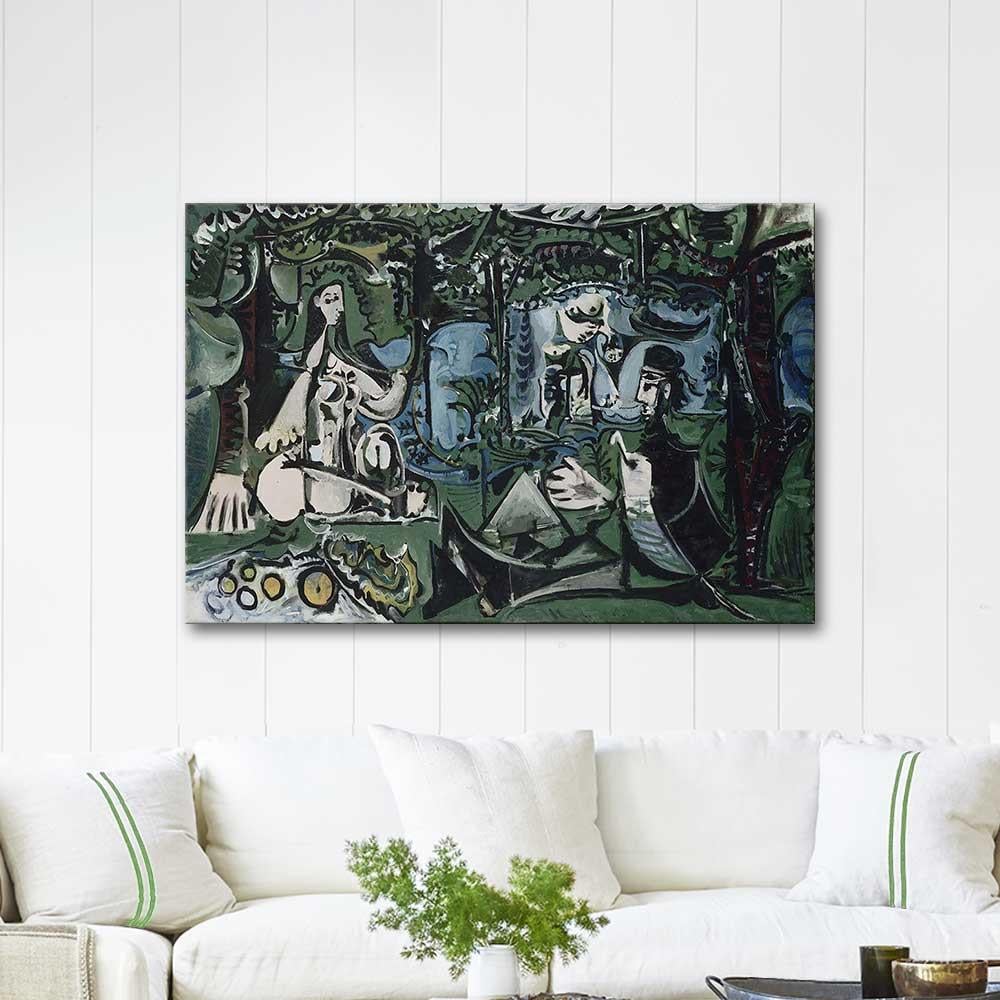 Pablo Picasso Çimlerde Öğle Yemeği Kanvas Tablo