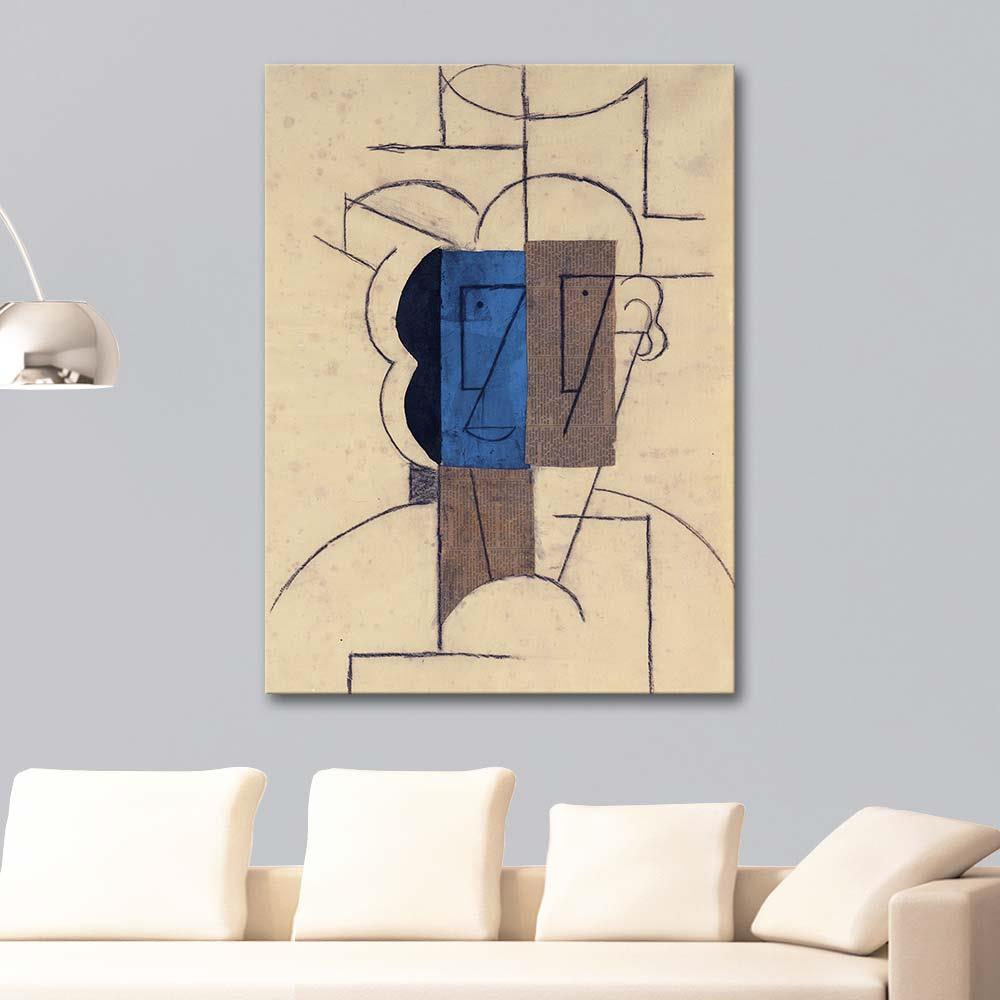 Pablo Picasso Şapkalı Adam Kanvas Tablo