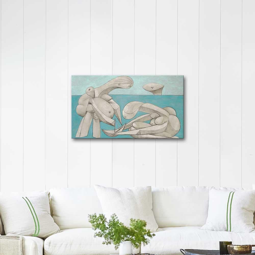 Pablo Picasso On the Beach Art Print