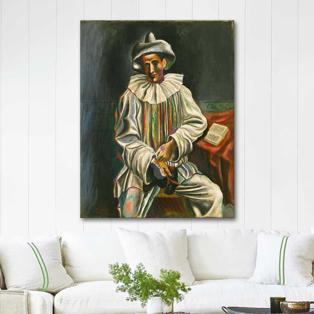 Pablo Picasso Pierrot Art Print