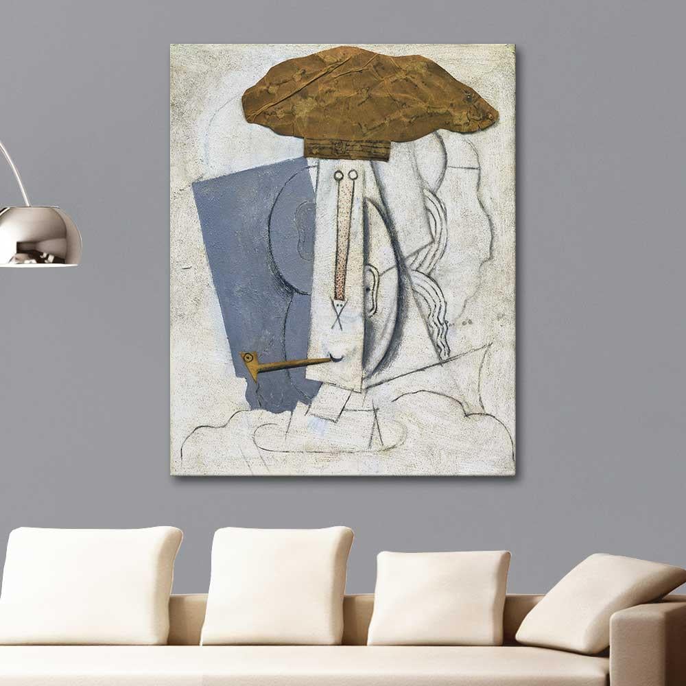 Pablo Picasso Pipolu Öğrenci Kanvas Tablo