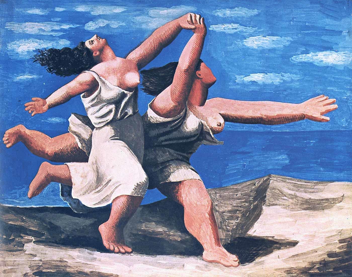 Two Women Running on the Beach by Pablo Picasso