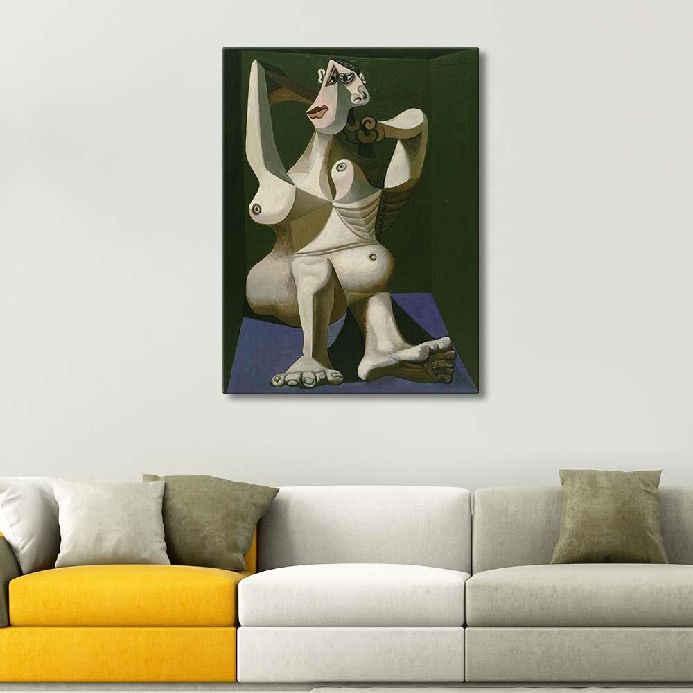Pablo Picasso Saçlarını Tarayan Kadın Kanvas Tablo