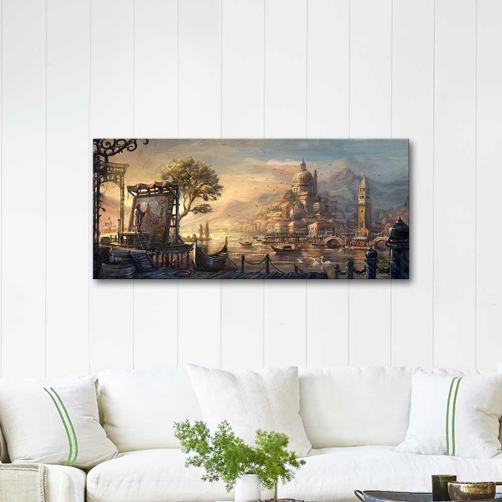 Painter in Venice as Art Print