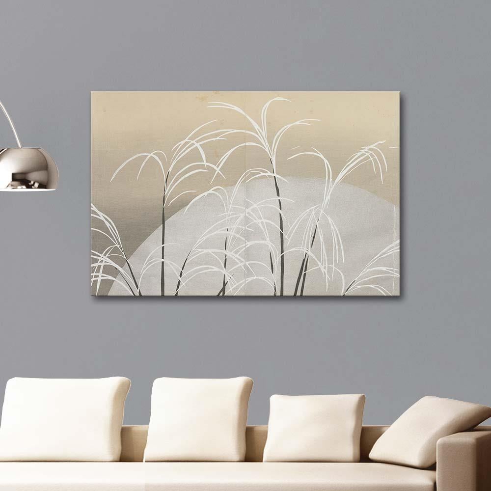Pampas Grass in Moonlight by Kamisaka Sekka as Art Print