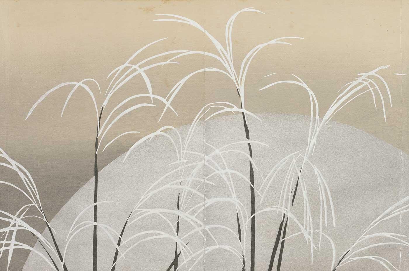 Pampas Grass in Moonlight by Kamisaka Sekka