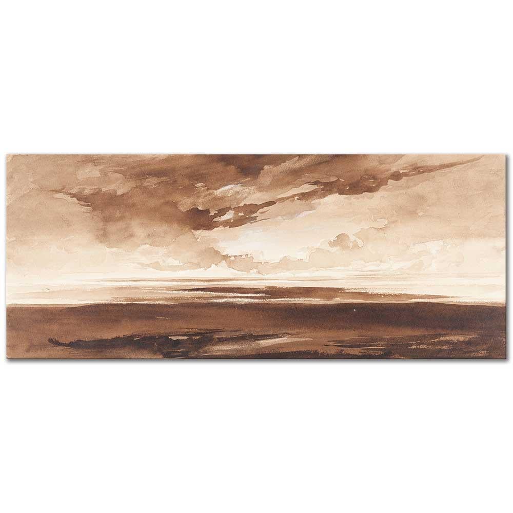 Francis Danby Gün Batımında Sahil Panoraması Kanvas Tablo
