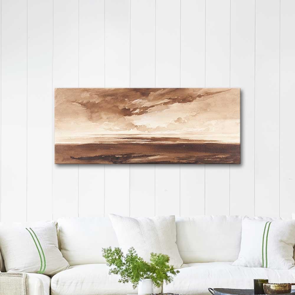 Francis Danby Gün Batımında Sahil Panoraması Kanvas Tablo