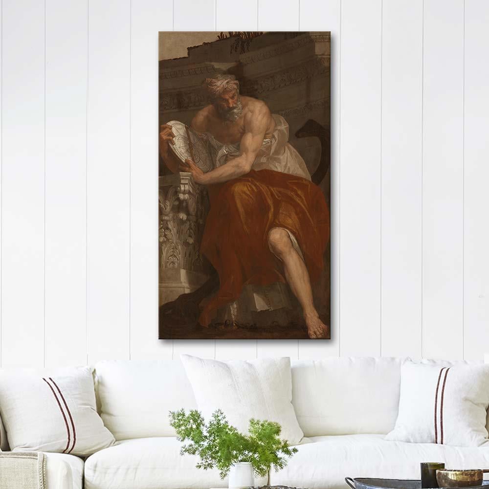 Paolo Veronese Astrolab ile Yön Bulma Allegorisi Kanvas Tablo