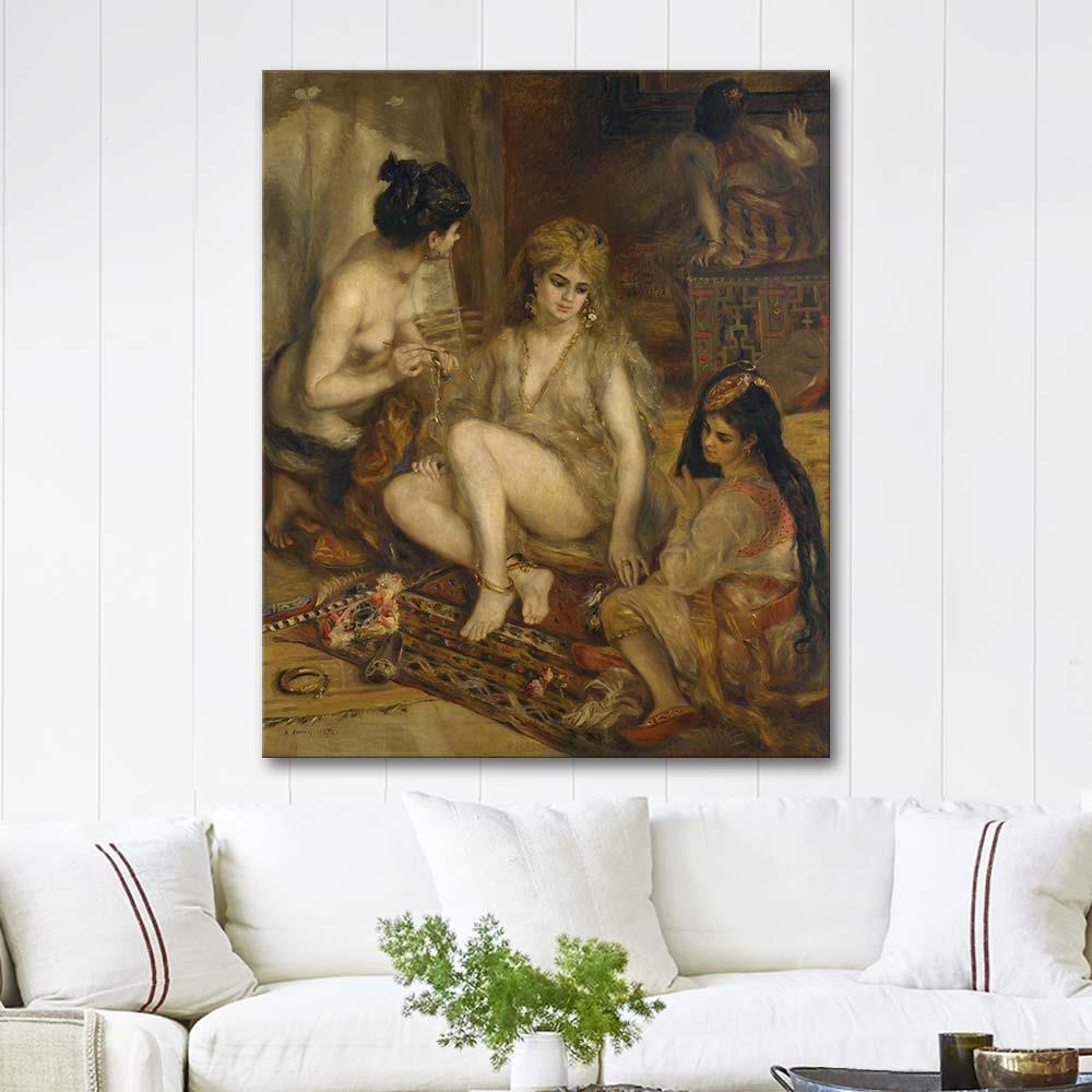 Pierre Auguste Renoir Cezayir Kostümlü Parisliler Kanvas Tablo