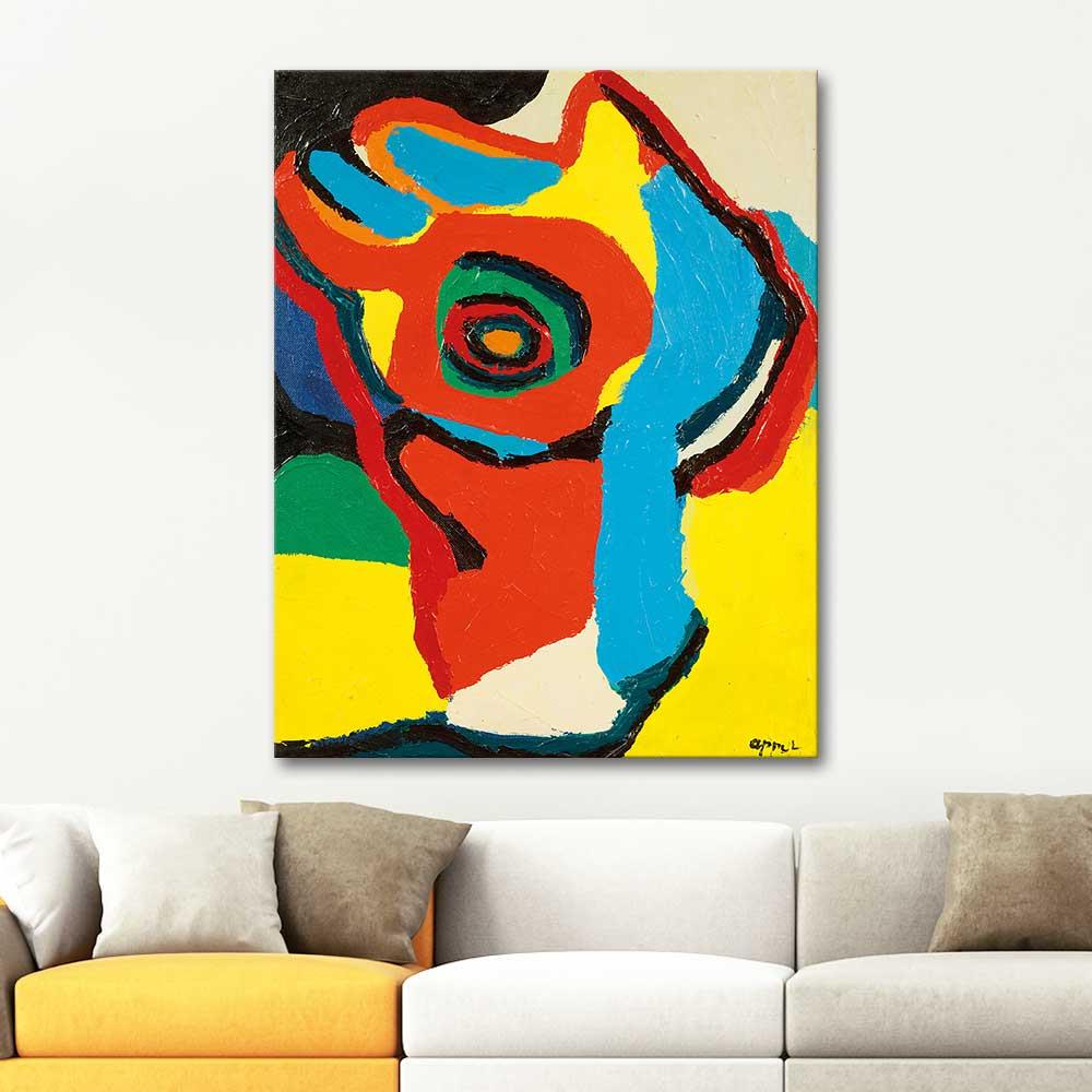 Karel Appel Papağan Kafası Kanvas Tablo