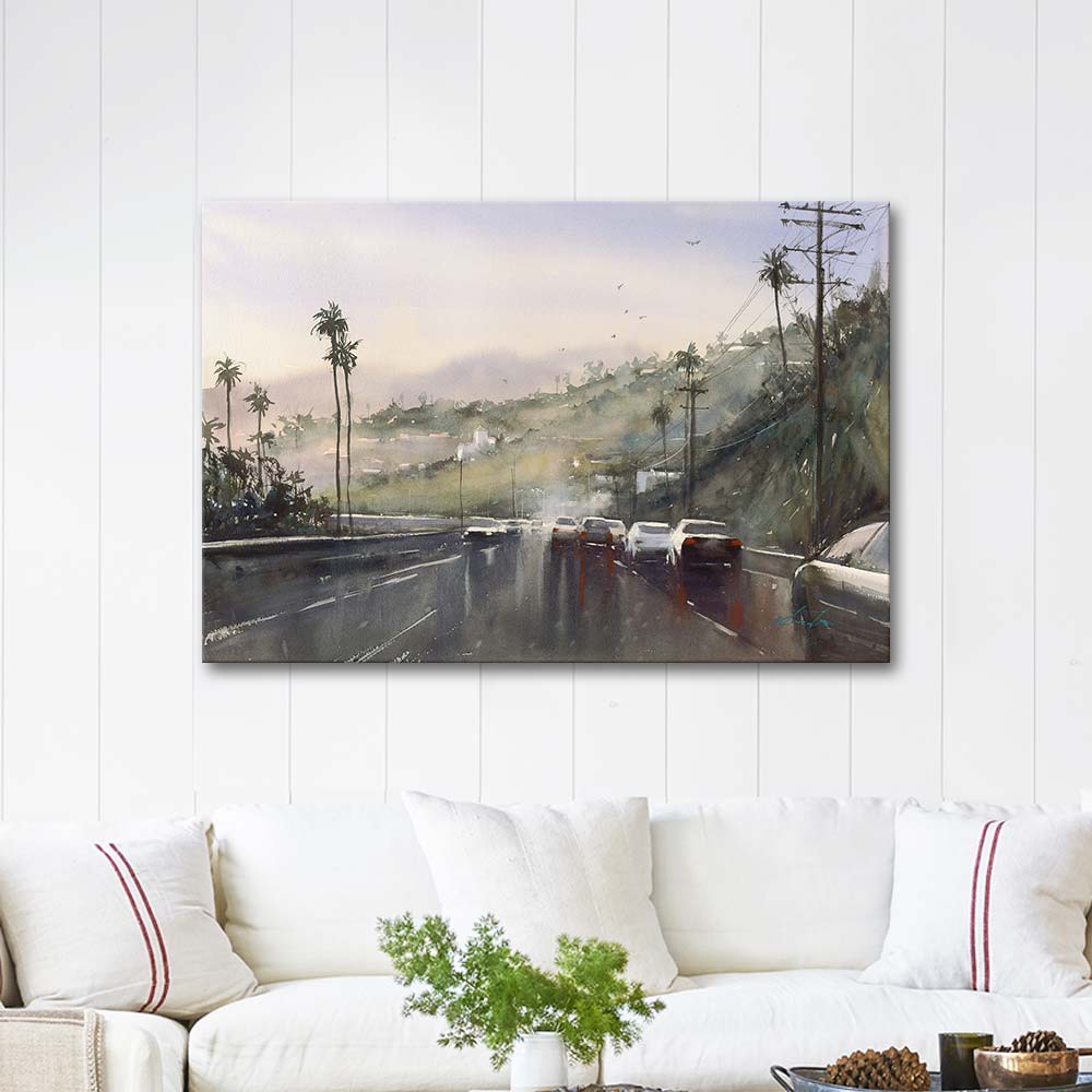 Pasific Coast High Way Art Print