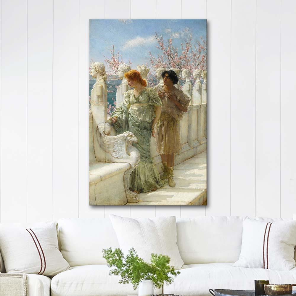 Sir Lawrence Alma-Tadema Geçmiş ve Şimdiki Nesiller Kanvas Tablo