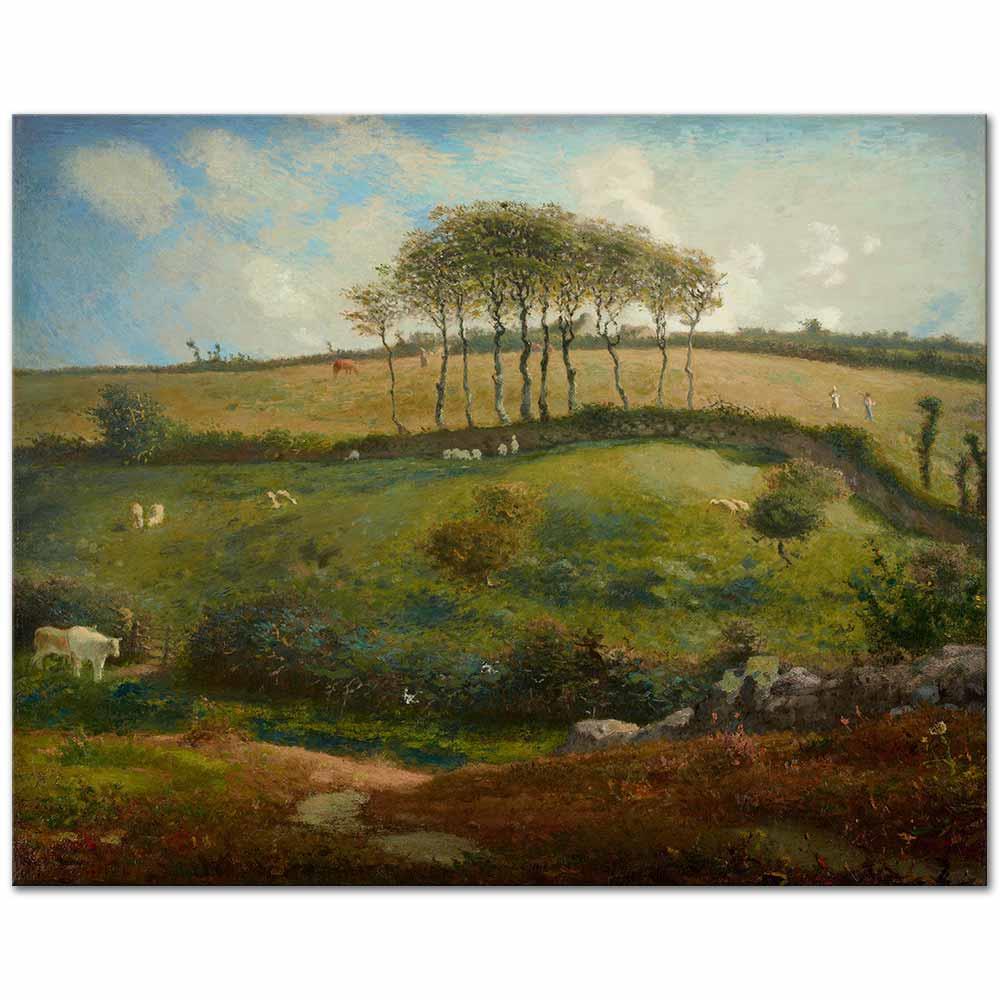 Pasture near Cherbourg (Normandy) by Jean-François Millet as Art Print