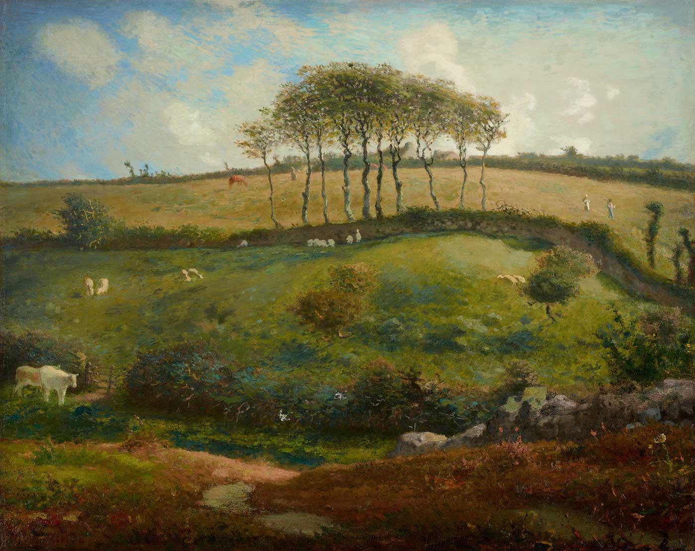 Pasture near Cherbourg (Normandy) by Jean-François Millet as Art Print