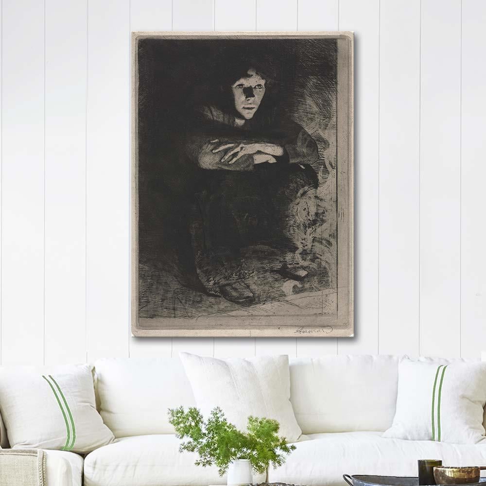 Paul Albert Besnard In the Ashes Art Print