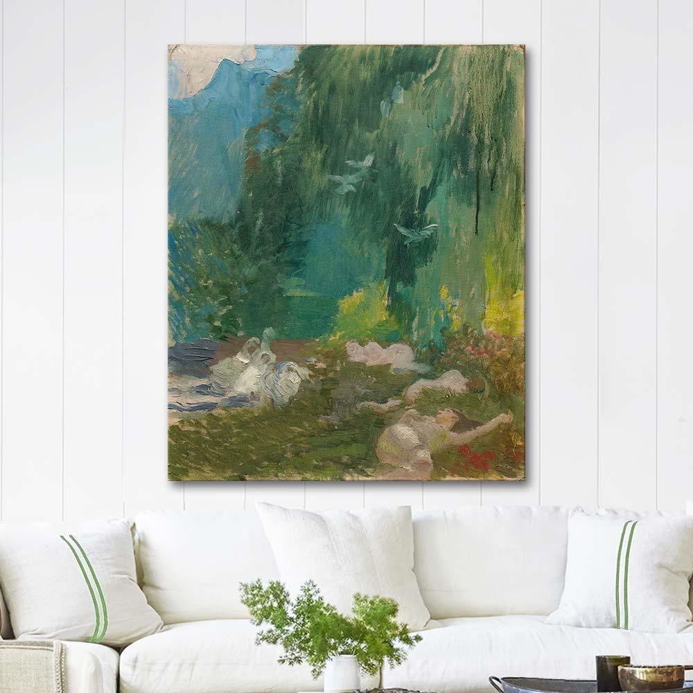 Paul Albert Besnard The Siesta Art Print