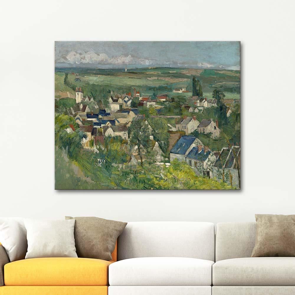 Paul Cezanne Auvers Panoramic View Art Print