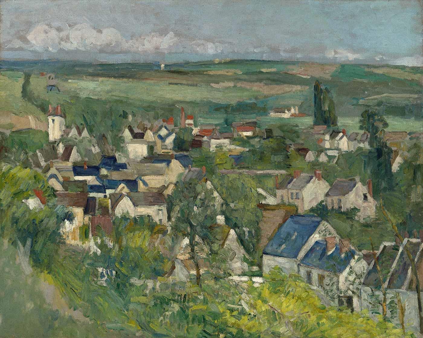 Auvers Panoramic View by Paul Cezanne