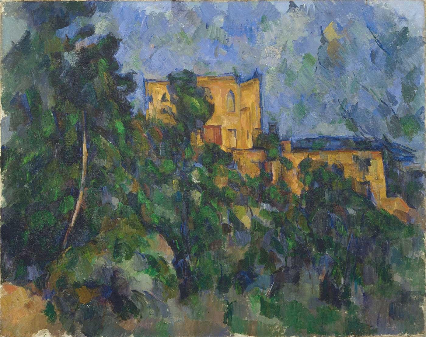 Paul Cezanne Noir Şatosu Kanvas Tablo