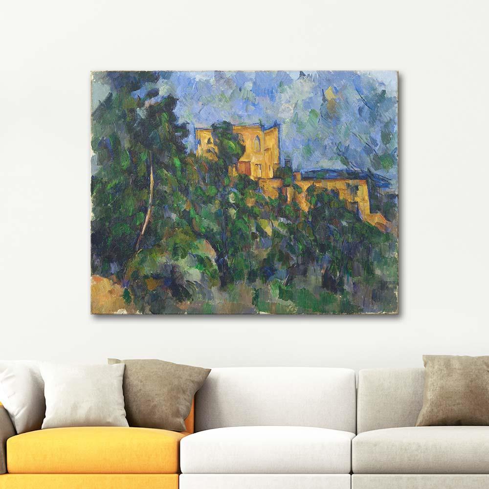 Paul Cezanne Noir Şatosu Kanvas Tablo