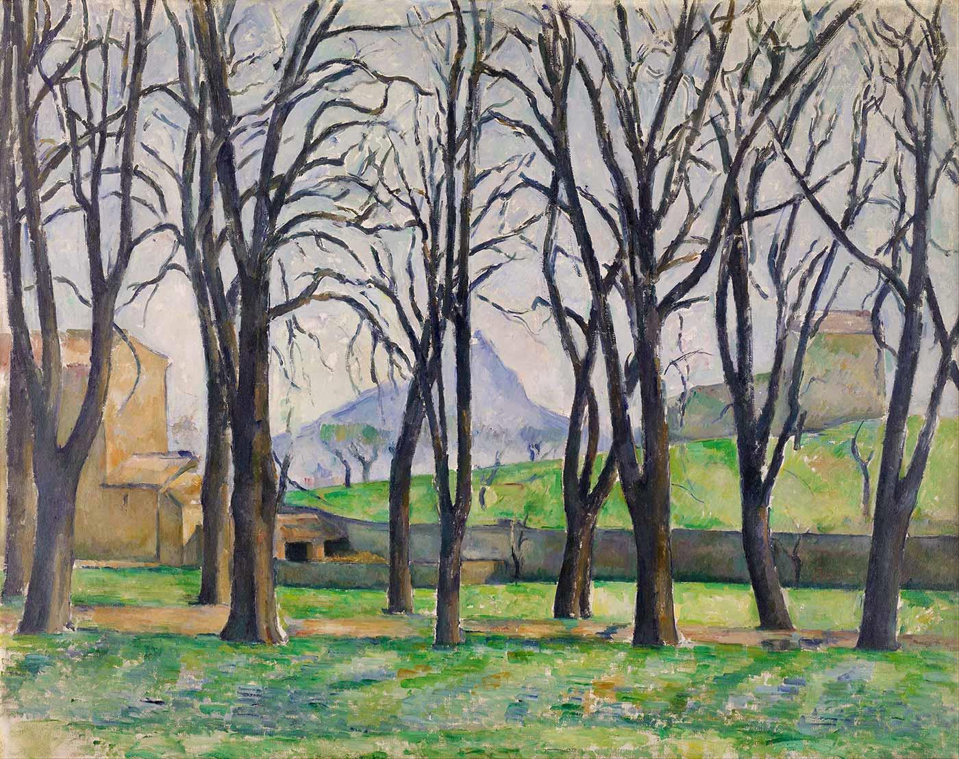 Paul Cezanne Jas de Bouffan'da Kestane Ağaçları Kanvas Tablo