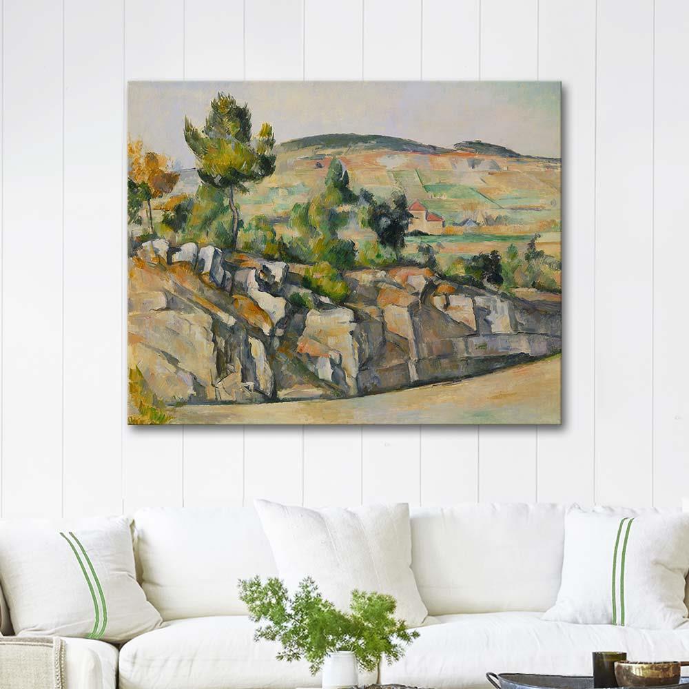 Paul Cezanne Hillside in Provence Art Print