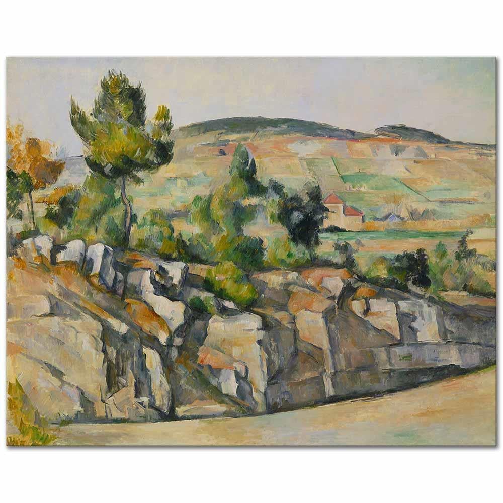 Paul Cezanne Provence'de Yamaç Kanvas Tablo