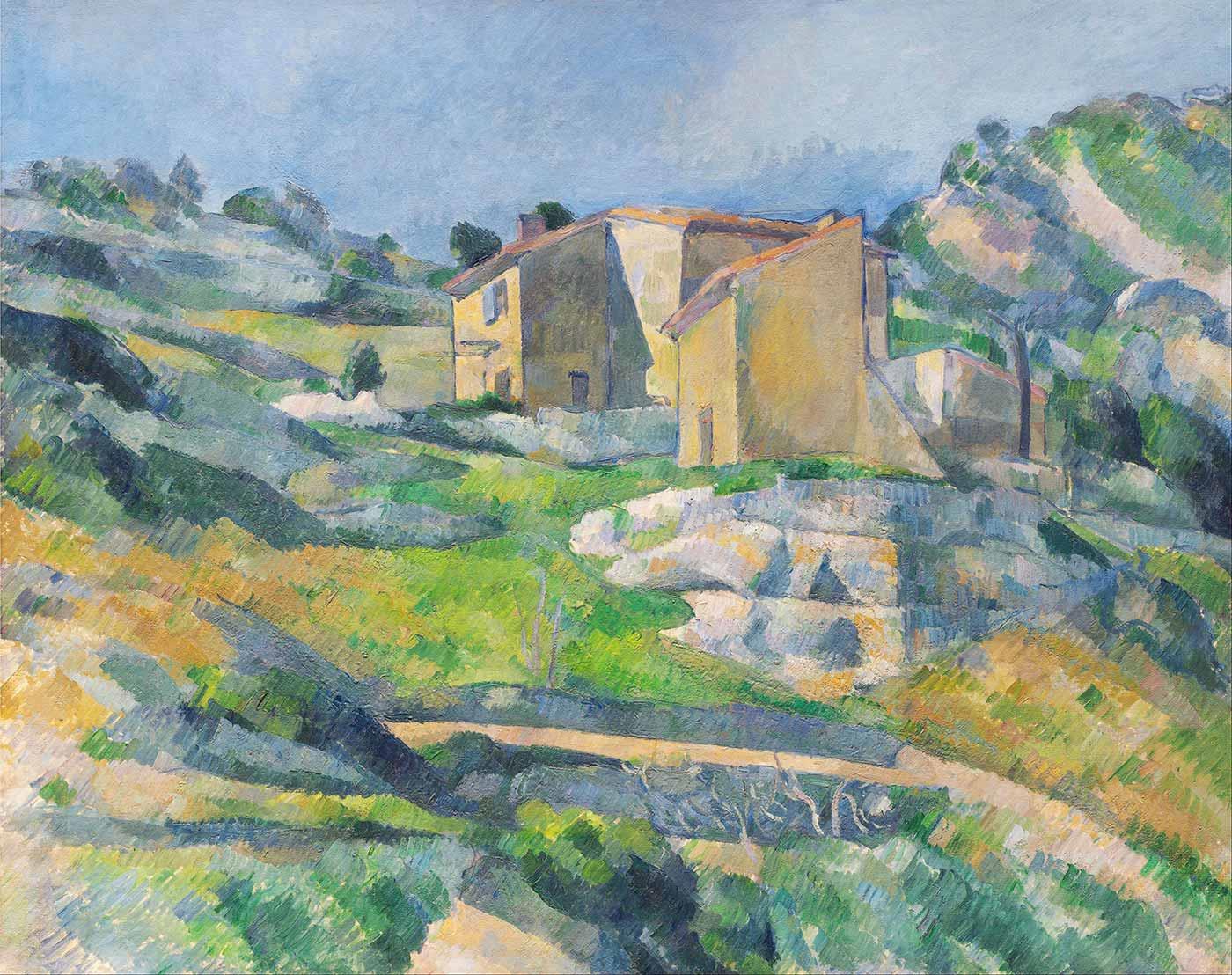 Paul Cezanne Provence'de Evler Kanvas Tablo