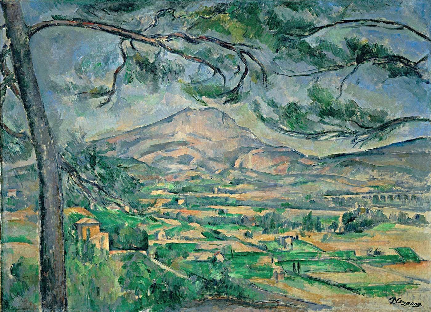 Mont Sainte Victoire with Large Pine by Paul Cezanne